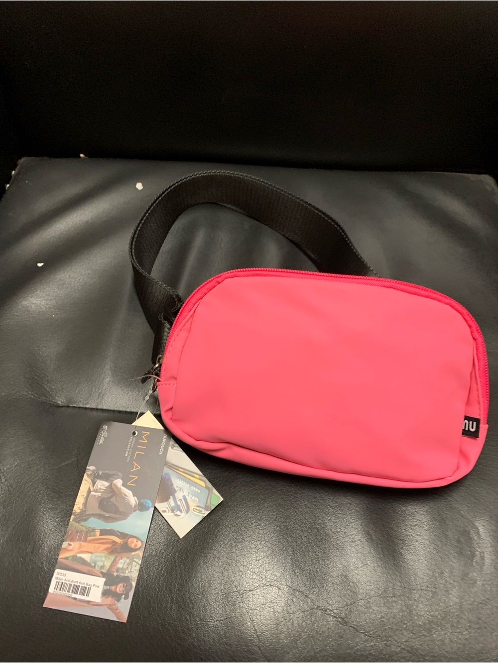 Bright Pink Anti-theft Belt Bag